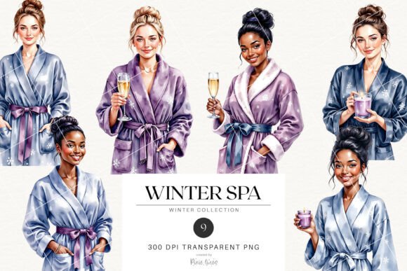 Download Cozy Winter Spa &amp; Self Care Planner Girl - Elf Collection