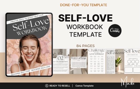 Download Self-Love Workbook, Canva Template - Elf Collection