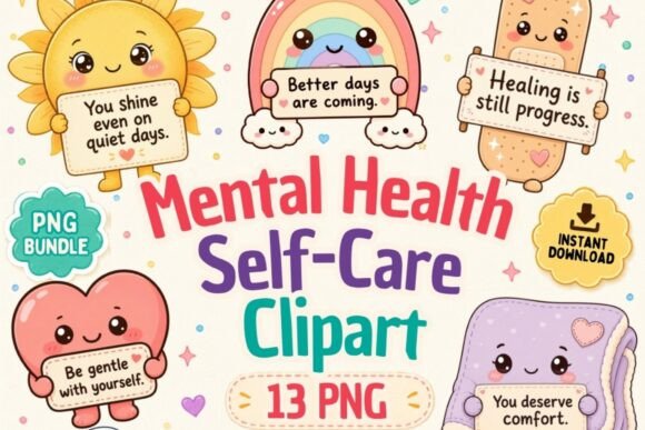 Download Mental Health Self Care Clipart PNG - Elf Collection