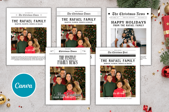 Download 5 Christmas Mockup Newspaper Bundle - Premium Resources