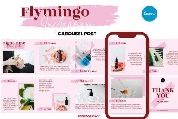 Download Beauty &amp; Spa Instagram Carousel Template - Instagram carousel template Collection
