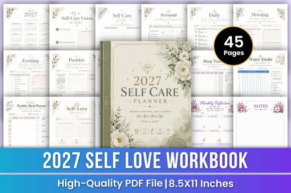 Download 2027 Self Care Planner | Wellness - Elf Collection