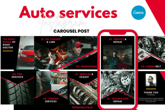 Download Automotive Instagram Carousel Template - Instagram carousel template Collection