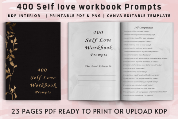 Download 400 Self Love Workbook Journal Prompts - Elf Collection