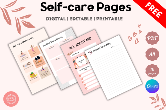 Download FREE Self Care Pages Printable PDF - Elf Collection